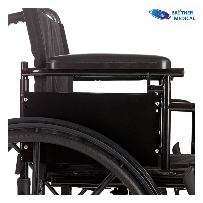 Drive Medical Chrome Wheelchair with Flip Back Desk Arms