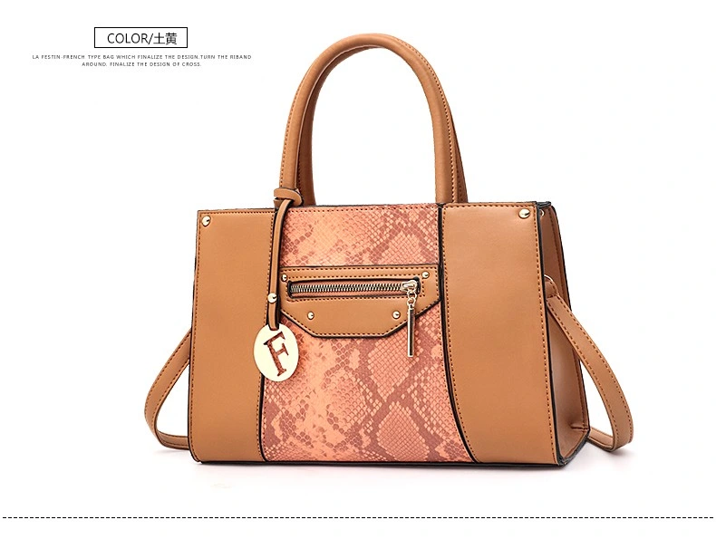 High Quality Custom Logo Women Handbag Full Grain Leather Cowhide Lady Handbag