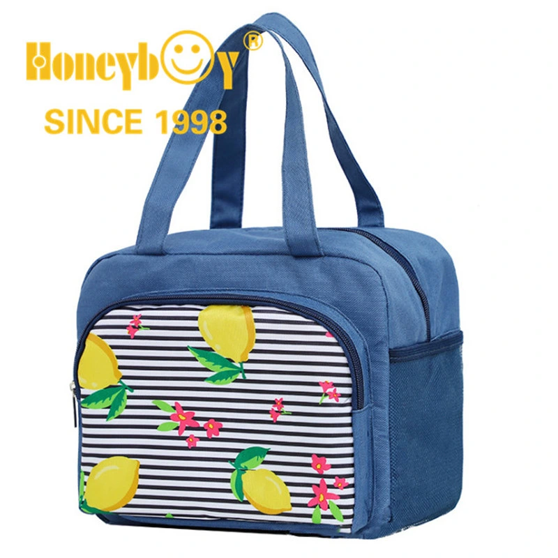 Insulated Lunch Bag Cooler Multi Color Waterproof Nimal Bags Women Portable Functional Polyester Thermal Wine Coolerbag