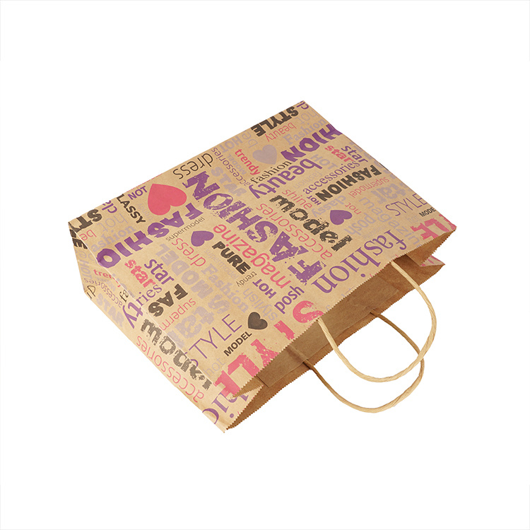 Wholesale Colored Carry Paper Bag Fanct Square Bottom Paper Bag