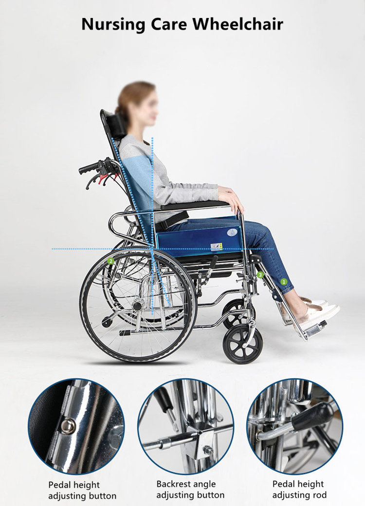 Folded Recline Back Manual Wheelchairs Price