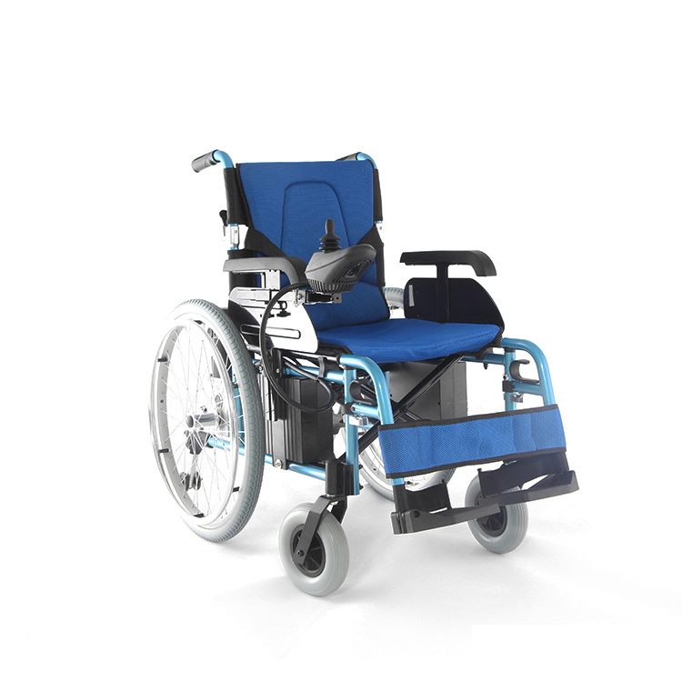 Topmedi Medical Equipment Aluminum Folding Portable Electric Power Wheelchair