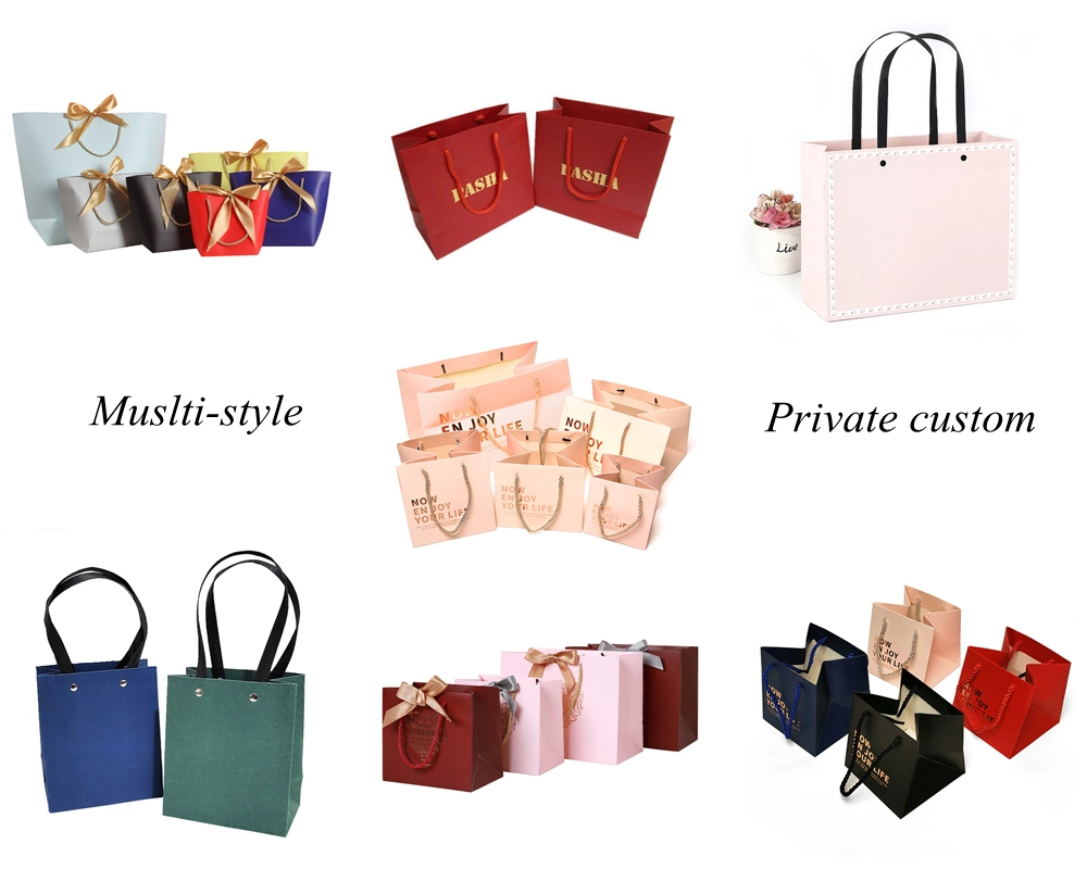 Factory Direct Sale Cardboard Gold Stamping Luxury Boutique Bags Gift Bags Jelwery Packaging Tote Bag