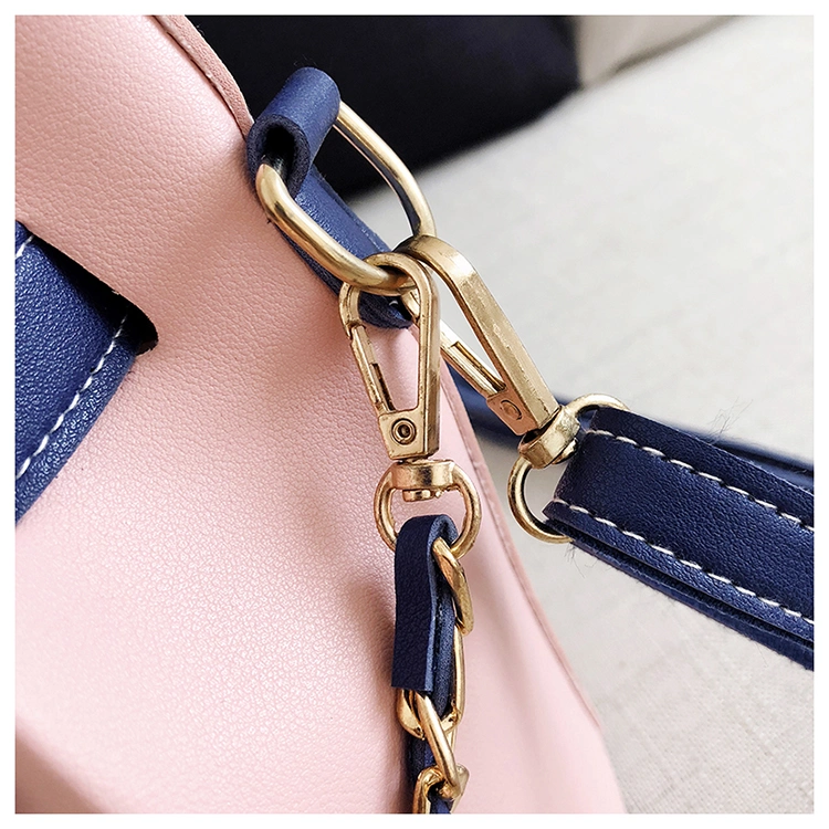 2PCS Set Woman Bag Handbags Fashion Shoulder Bags Leather Messenger Bag Vintage Wallet Card Package