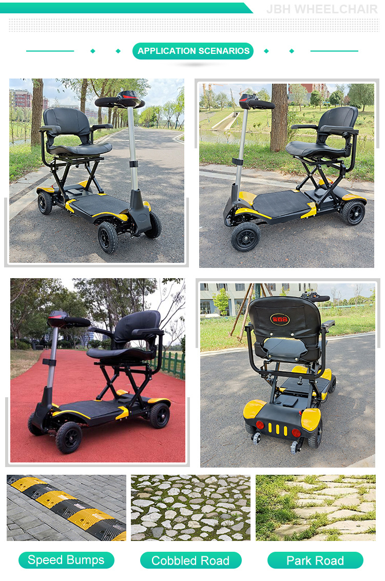 Outdoor Disabled Electric Folding Mobility Scooter