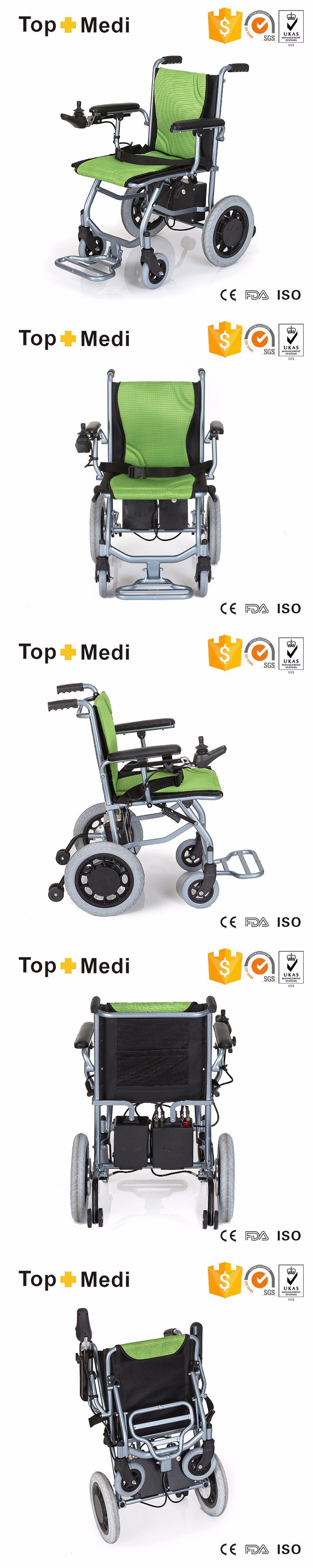 Rehabilitation Therapy Supplies Portable Electric Power Wheelchair for Elderly