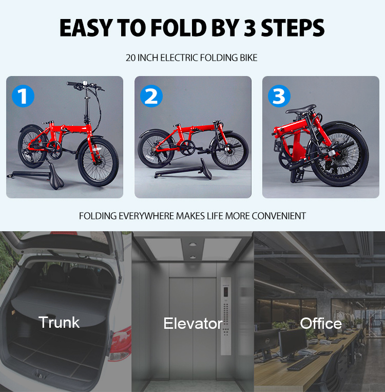 New Promotion Low Price 250W Electric Folding Bicycle Electric Bicycles 20