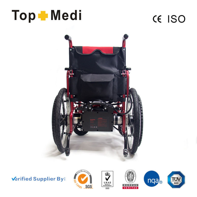 Lead Acid Battery Powered Lightweight Portable Electric Wheelchair for Elderly