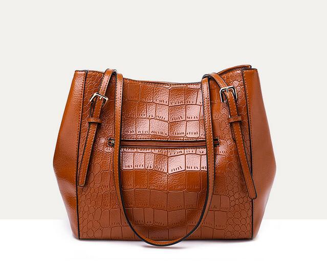 New Arrival PU Leather Lady Fashion Designer Tote Handbags (XP3956)