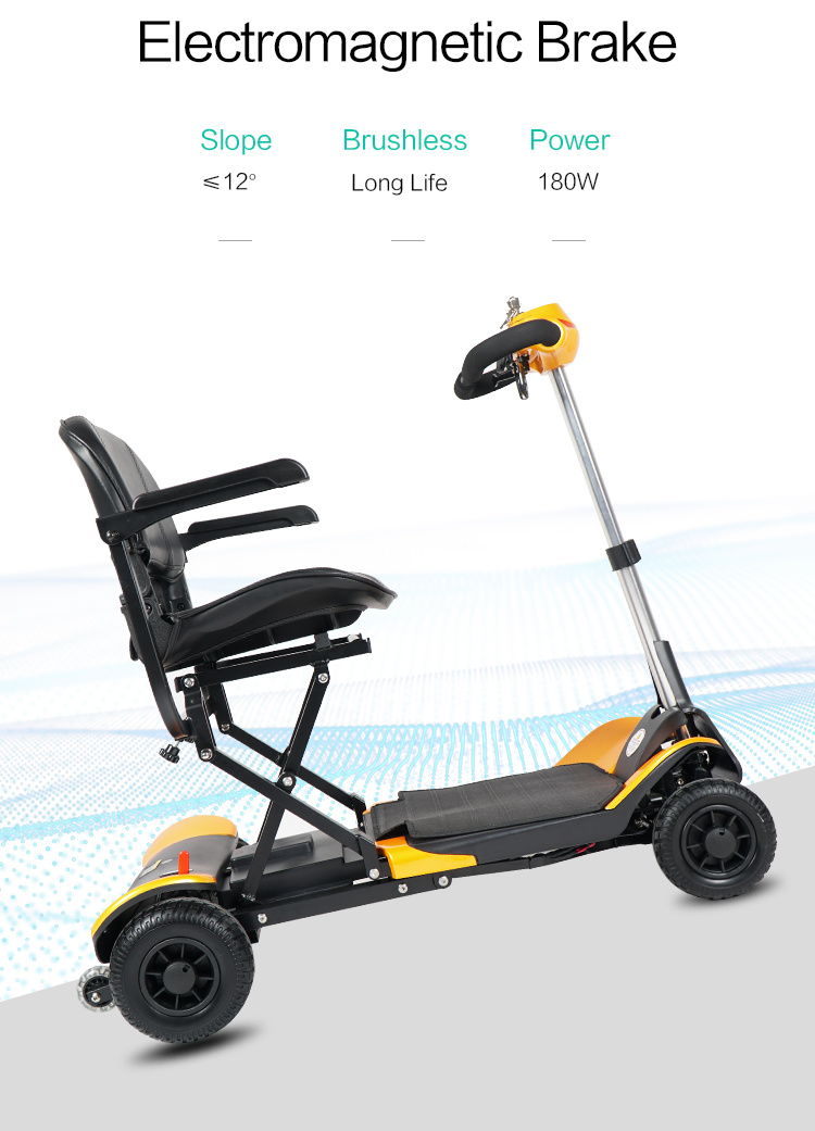 Outdoor Disabled Electric Folding Mobility Scooter