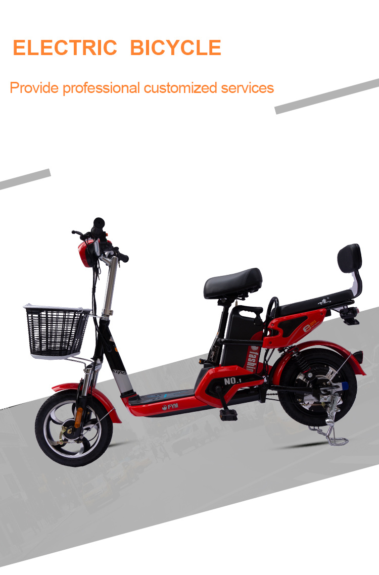 2020 New 14 Inch 350W Battery 48V Electric Motorbike Cheap Electric Bike