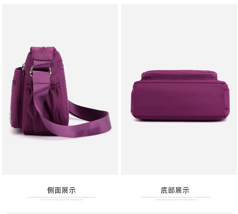 Colorful Waterproof Nylon Crossbody Shoulder Messenger Handbags for Women