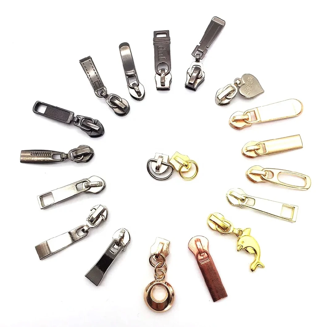 Wholesale Price Custom Metal Zipper Puller High Quality Bag Zipper Puller Zipper Slider for Handbag