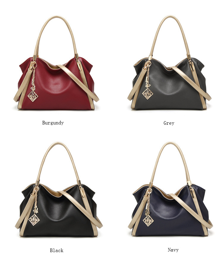 Long Strap Fashion Designer Lady Handbag Women Leather Shoulder Bag Tote Bag