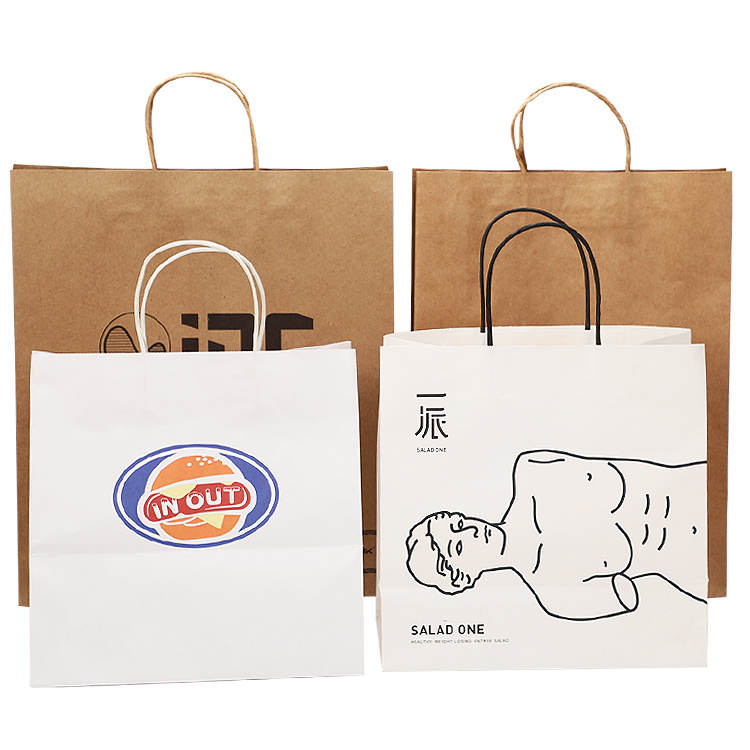 Brown Kraft Paper Bag Tote Bag Shopping Bag