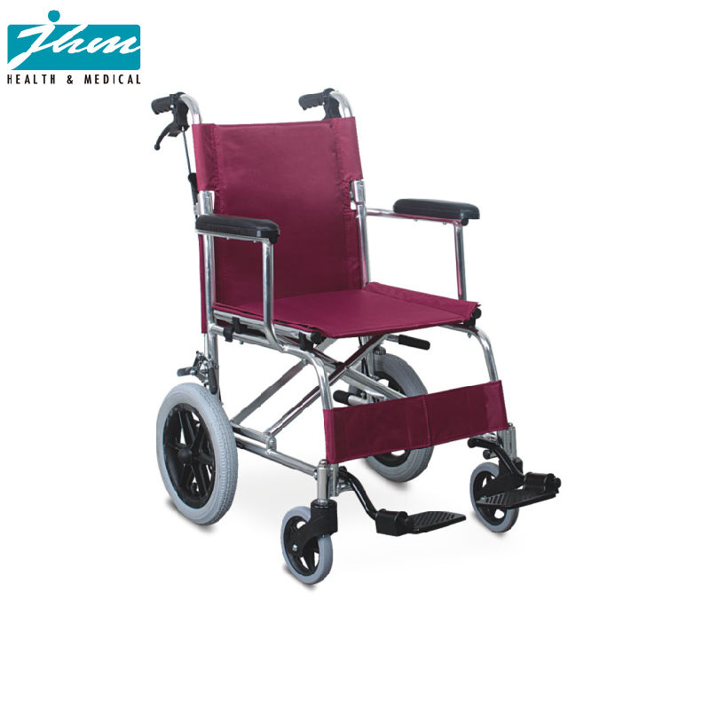 Durable Manual Folding Elderly Lightweight Aluminum Frame Wheelchair
