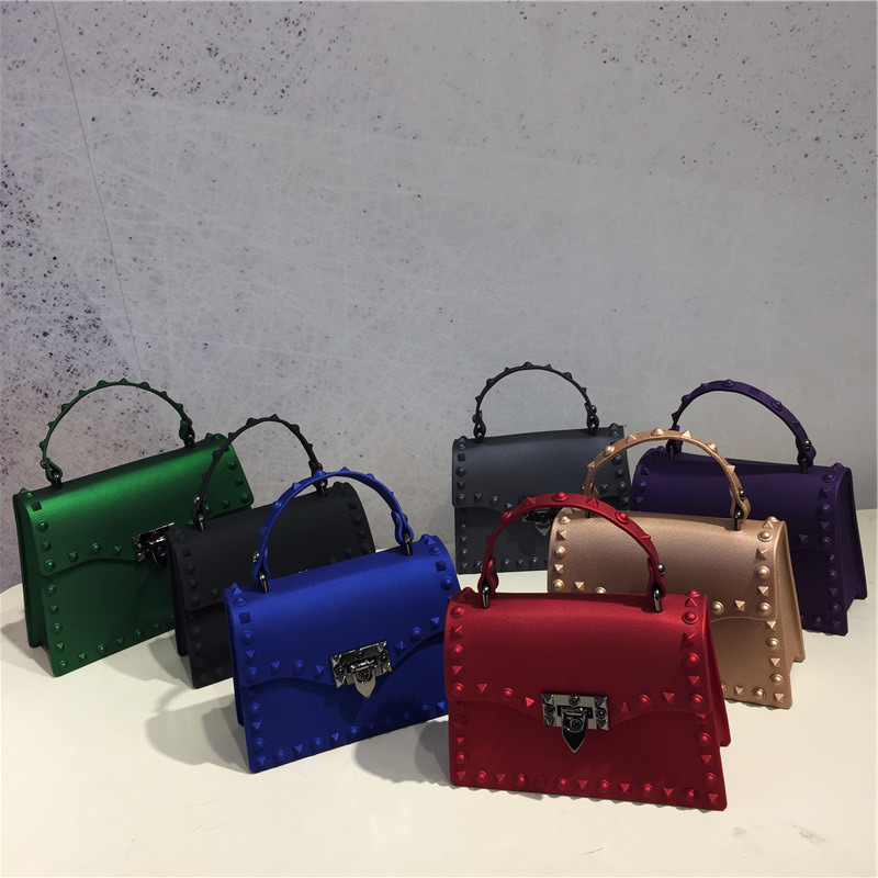 Hot Sale Mini Candy PVC Jelly Shoulder Jelly Purse Handbags for Women