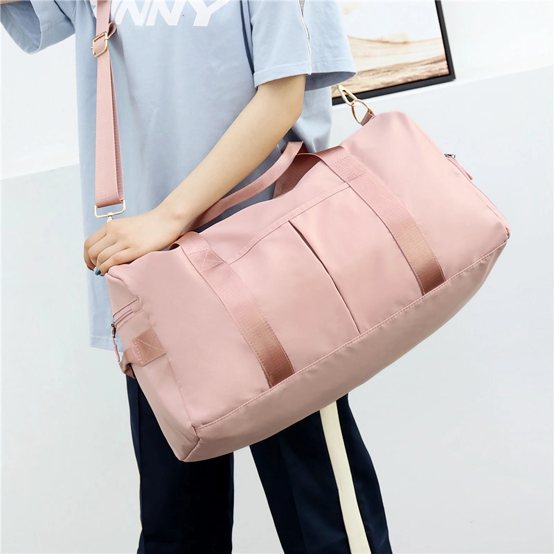 Fashion Travel Gym Sports Bag Shoe Compartment with Wet Pocket Women Handbags