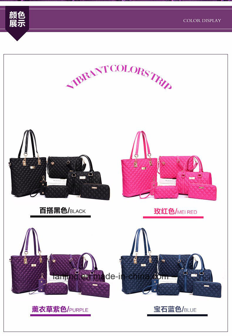 Fashion Designer Purse Handbags Bags Women Handbags with 6 Sets