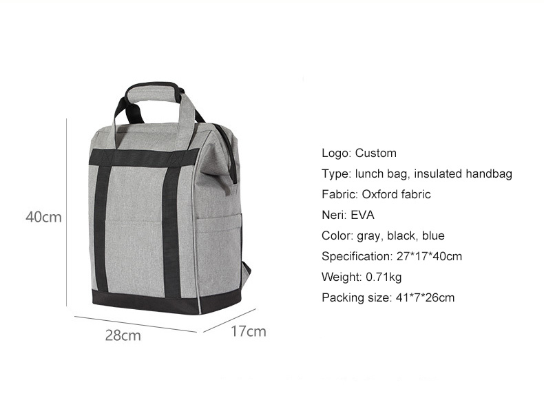 Picnic Insulated Lunch Thermal Cooler Bag For working lunch