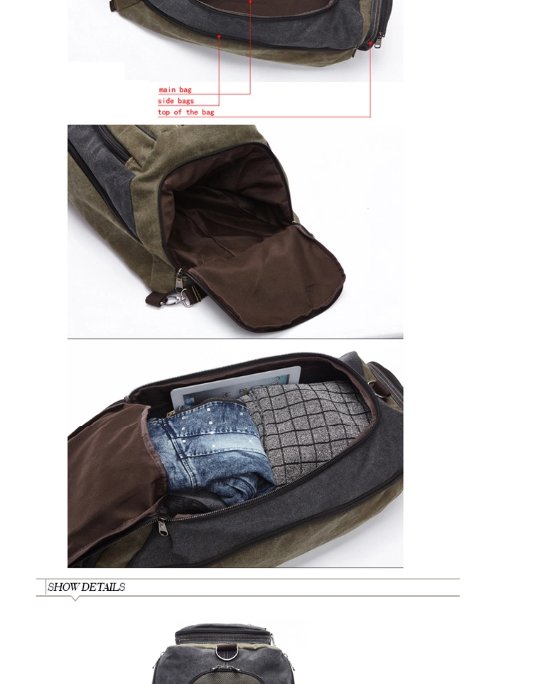 China Canvas Weekend Travel Extra Large Duffel Bags Custom Backpacks Bag