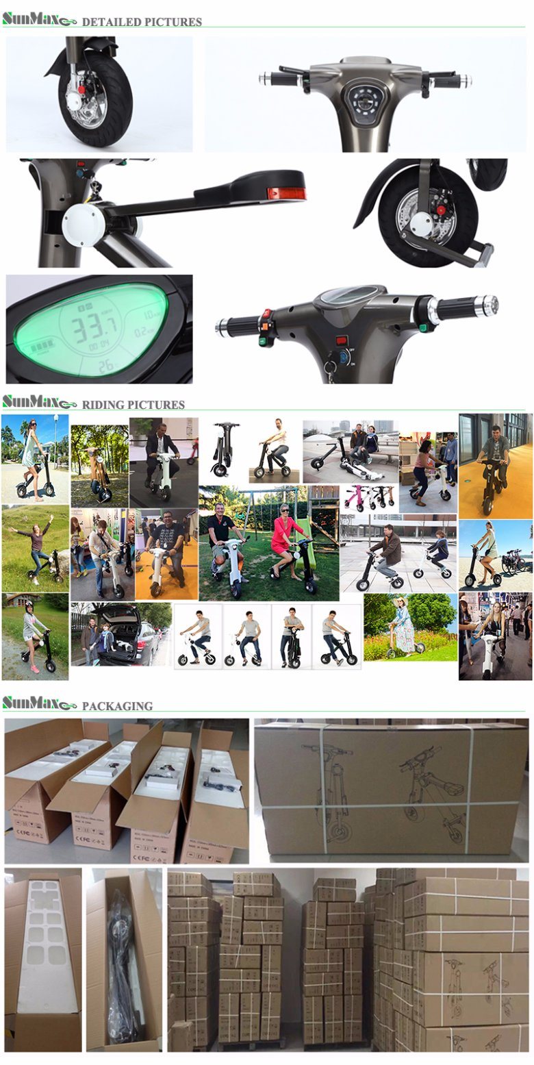 High Speed Electric Folding Scooter with Panasonic Lithium Battery