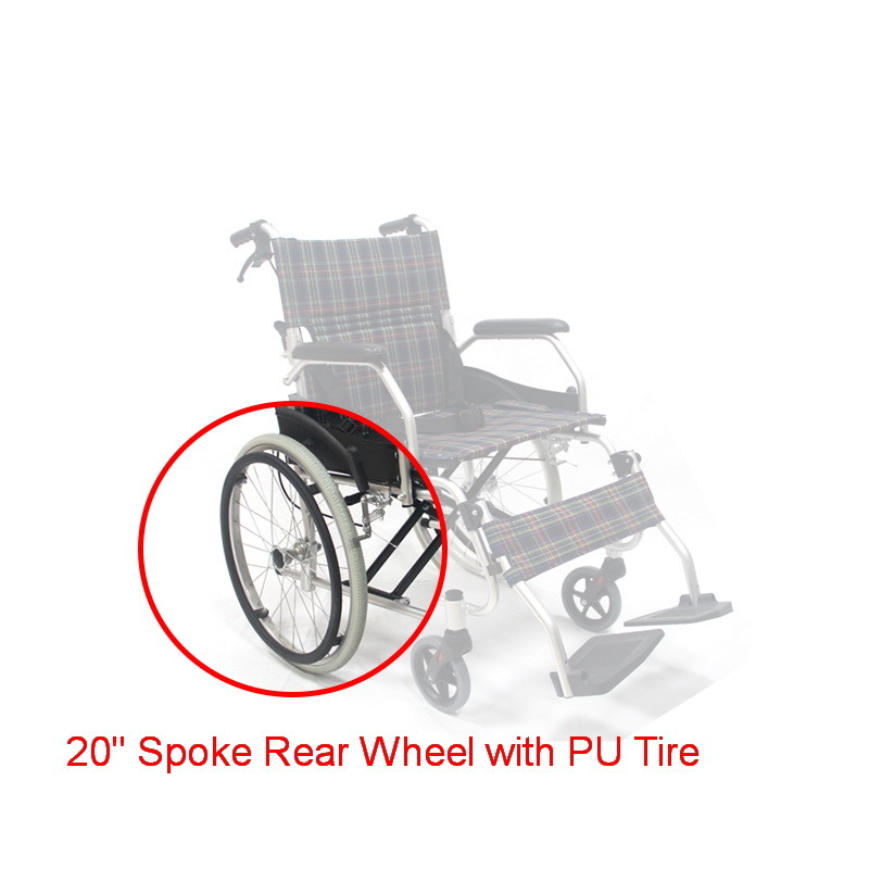 High Quality Folding Lightweight Aluminum Wheelchair for Elderly