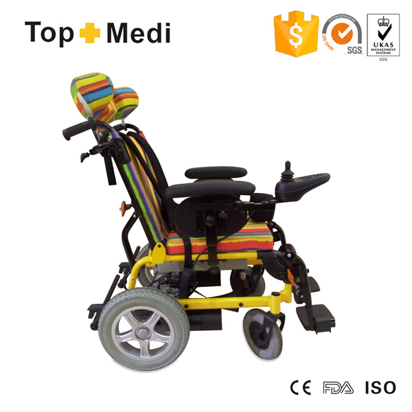 Rehabilitation Reclining High Back Cerebral Palsy Electric Wheelchair for Children