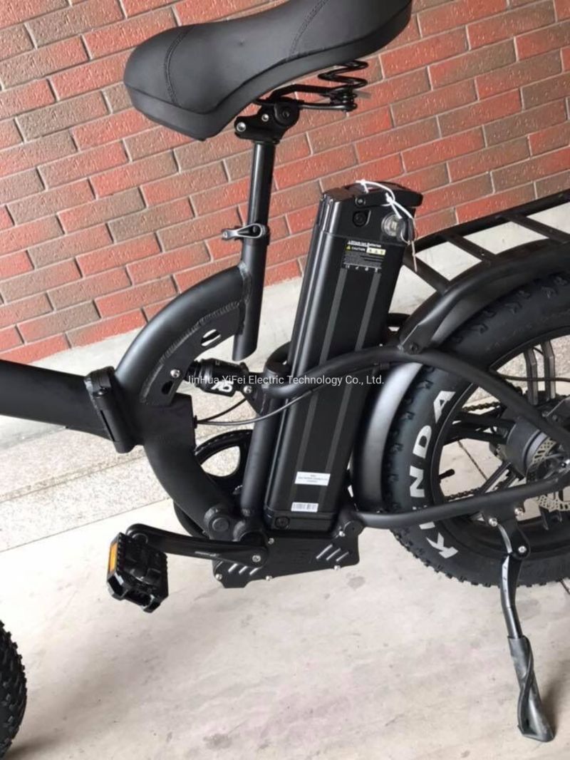 500W 48V Fat Tire Folding Electric Bikes Full Suspension Bicycle