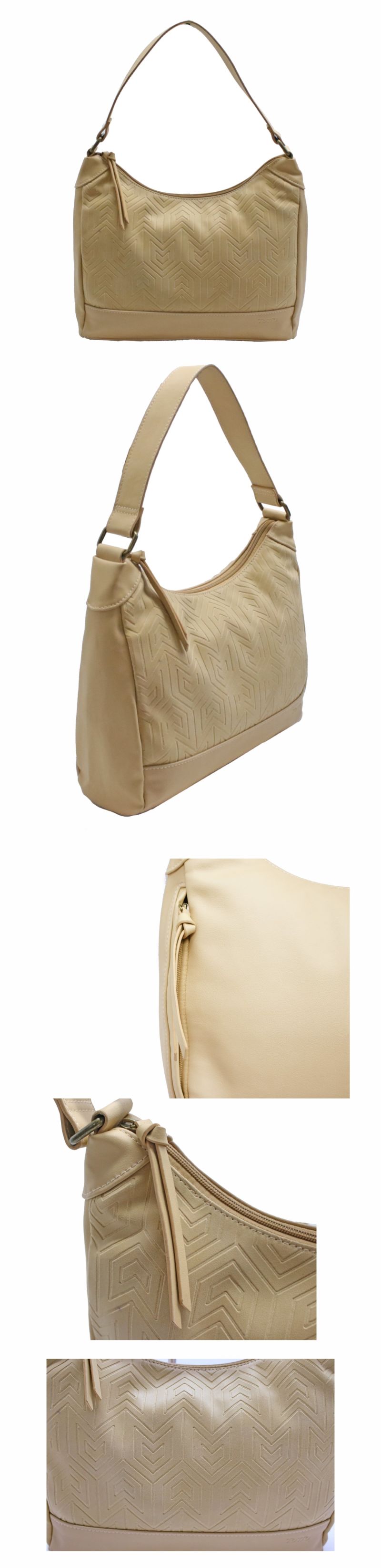 Women Tote Bag Handbag Ladies Fashion Simple Emboss Shoulder Bag