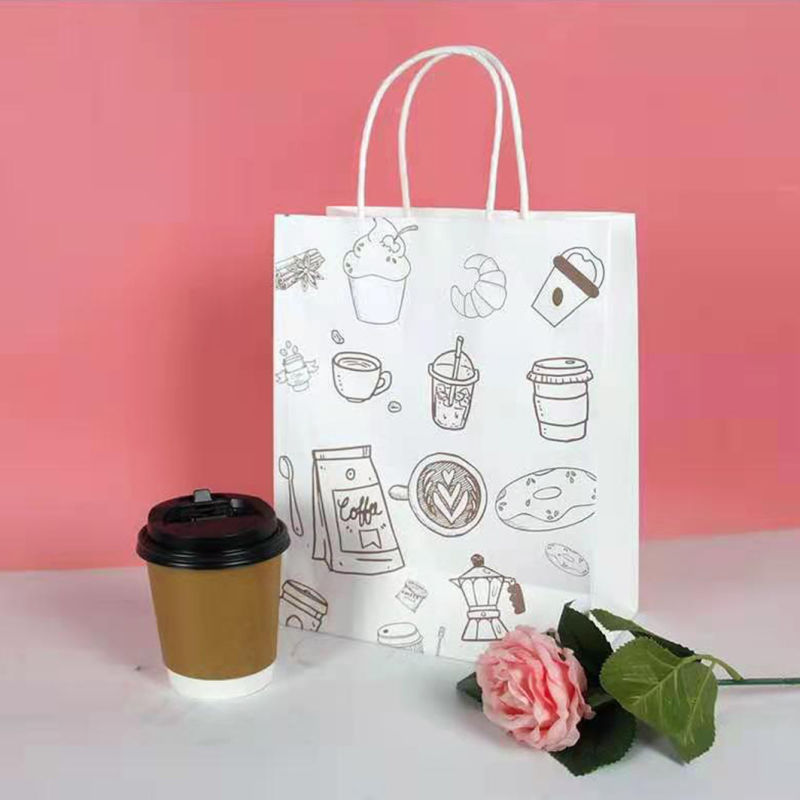 Wholesale Made in China Customized Designer Handbag Recycled Kraft Paper Bags