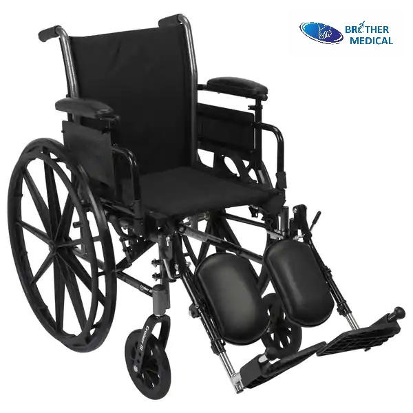 Drive Medical Chrome Wheelchair with Flip Back Desk Arms