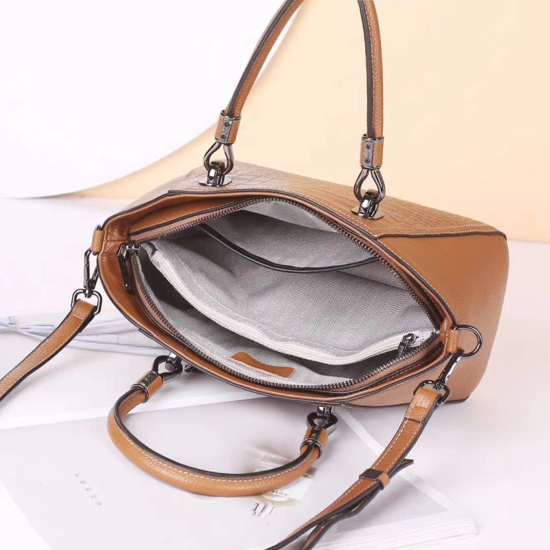 China Factory High Quality Genuine Leather Handbags for Women Fashion Ladies Handbags