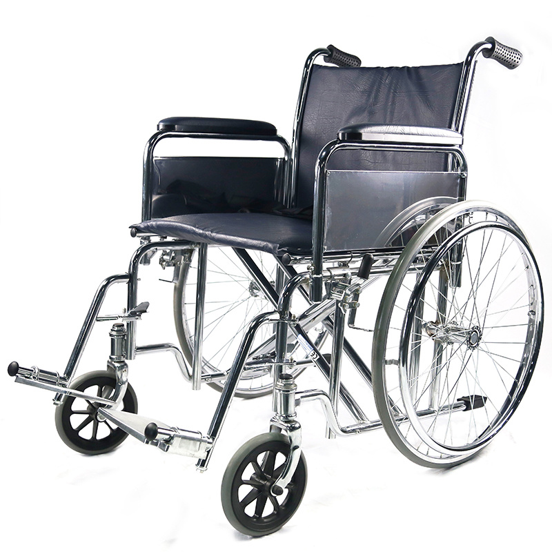 Durable Heavy Duty Manual Folding Elderly Lightweight Wheelchair