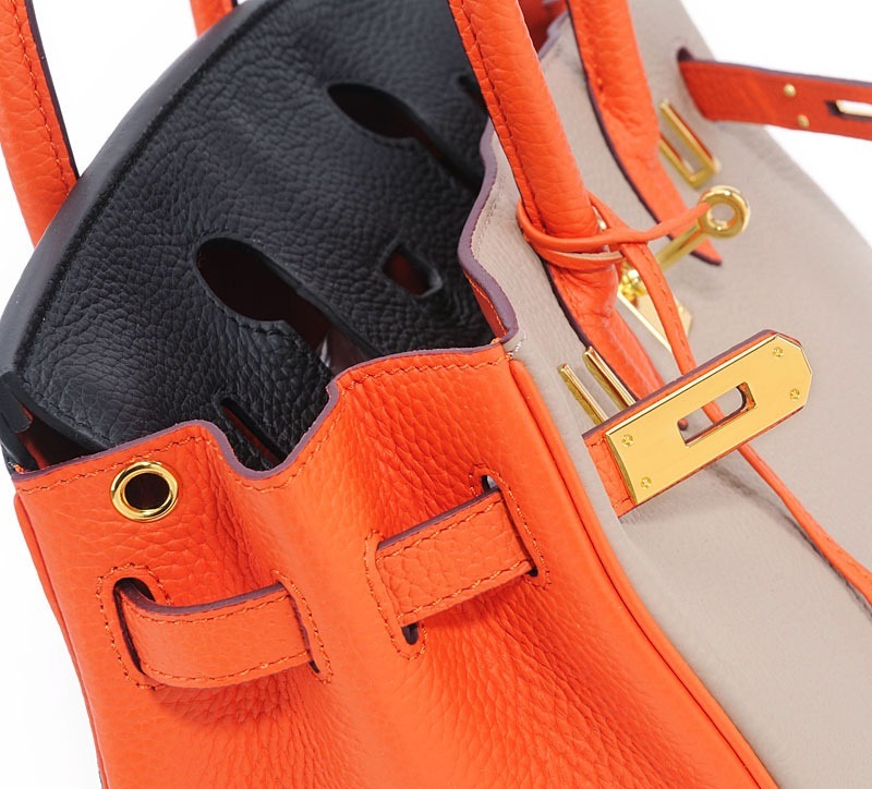 Europe Retro Luxury Brand Genuine Leather Handbag Designer Bags Tote Birkin Bag for Lady