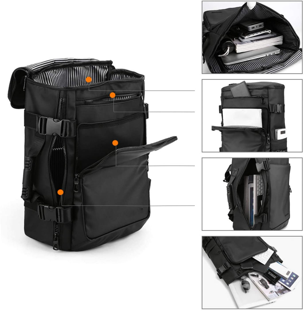 Functional Large Capacity Nylon Waterproof Shoulder Messenger Tote Bag