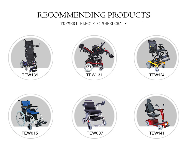 New Design Aluminum Alloy Electric Wheelchair Equipment for Disabled