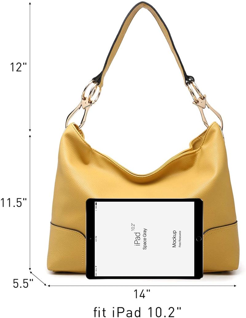 Hobo Bags Shoulder Handbags Hobo Purses Big Hook Hardware and Wide Strap