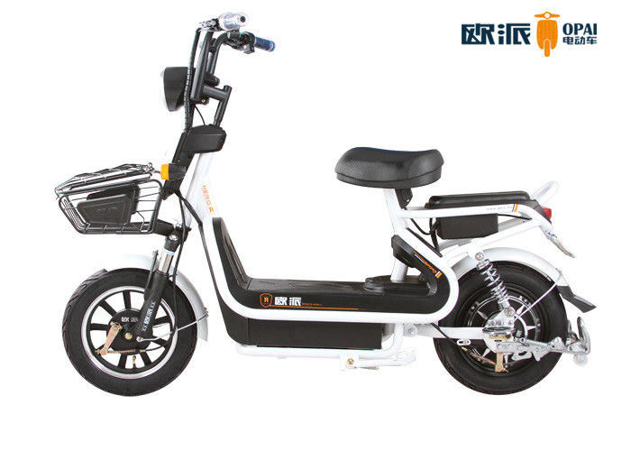 Colorful Electric City Bike, Electric Scooters and Bikes with Pulley Hilight / LED Headlight