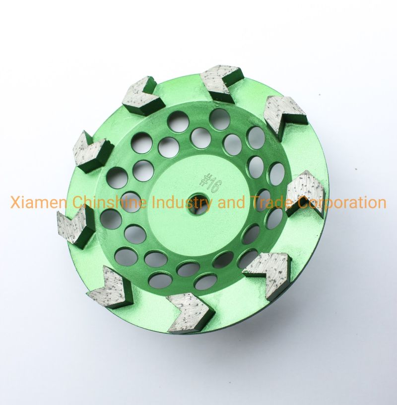 4 Inch Light Weight PCD Grinding Cup Wheels for Epoxy Coating Removal