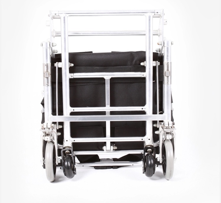 Light Compact Folding Portable Airport Transport Wheelchair