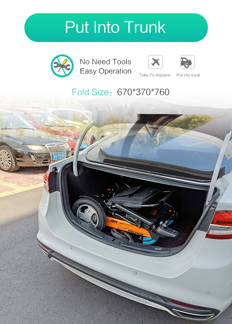 Tsa Approved Lightweight Aluminum Alloy Power Wheelchair Factory