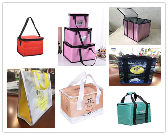 600d Polyester Cooler Lunch Tote Bag for Picnic School Work Keep Food Warm