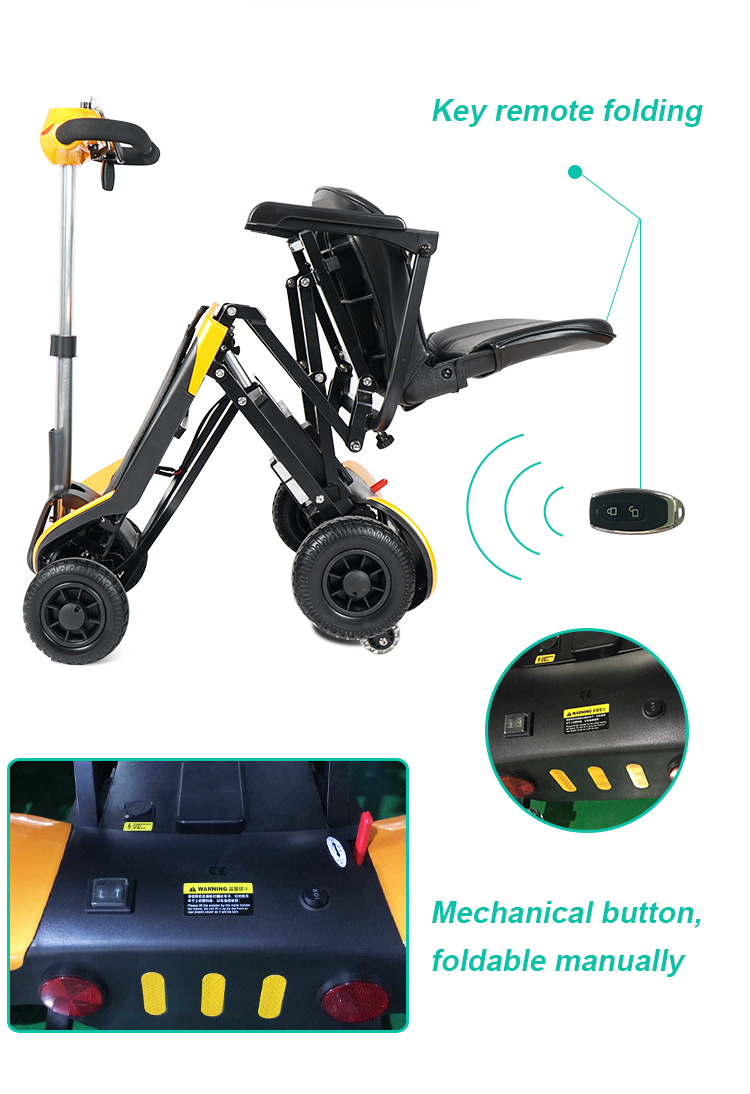 Outdoor Disabled Electric Folding Mobility Scooter