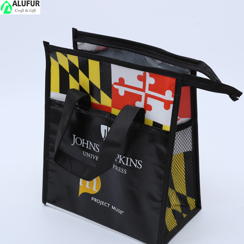 Waterproof PP Nonwoven Lunch Cooler Bag for Work Promotional