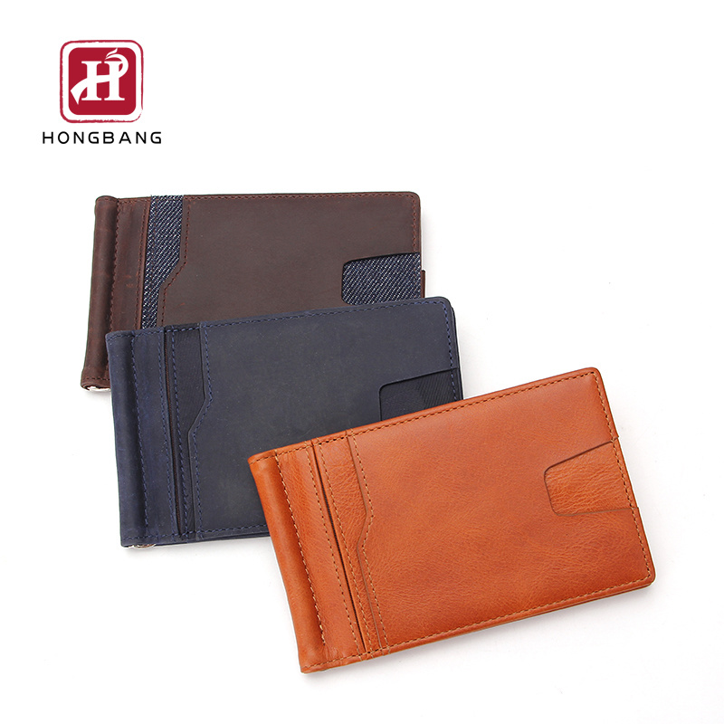 Slim Front Pocket RFID Blocking Card Holder Minimalist Mini Bifold Mens Wallets