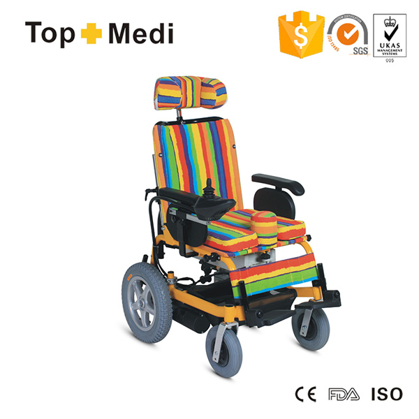Rehabilitation Reclining High Back Cerebral Palsy Electric Wheelchair for Children