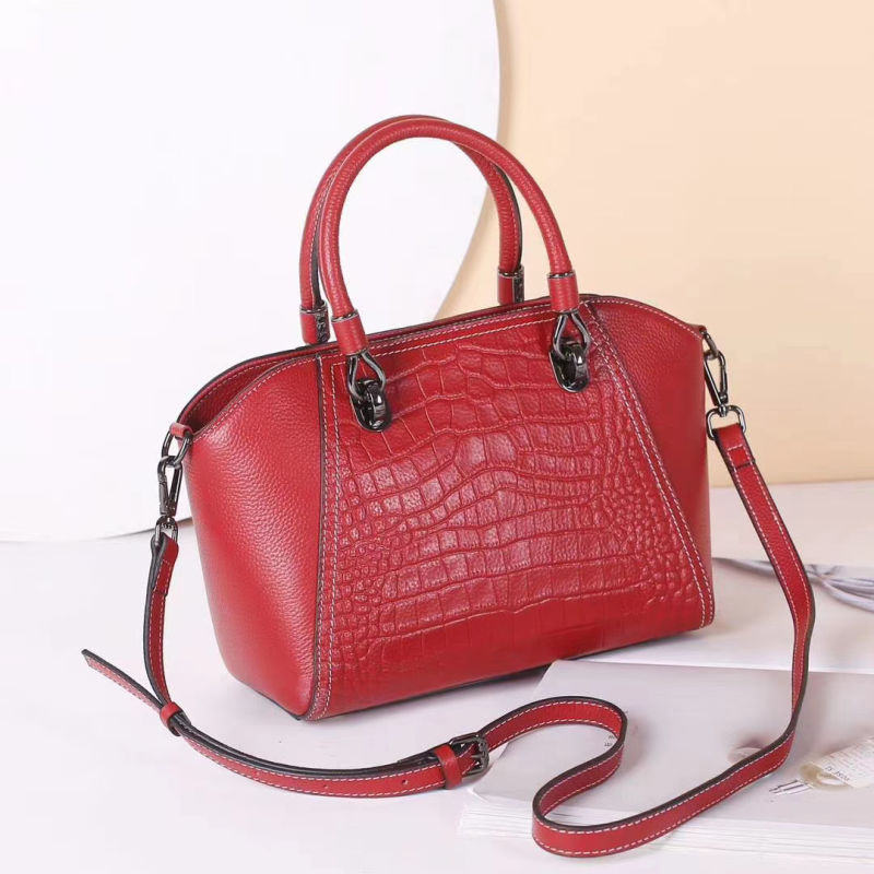 China Factory High Quality Genuine Leather Handbags for Women Fashion Ladies Handbags