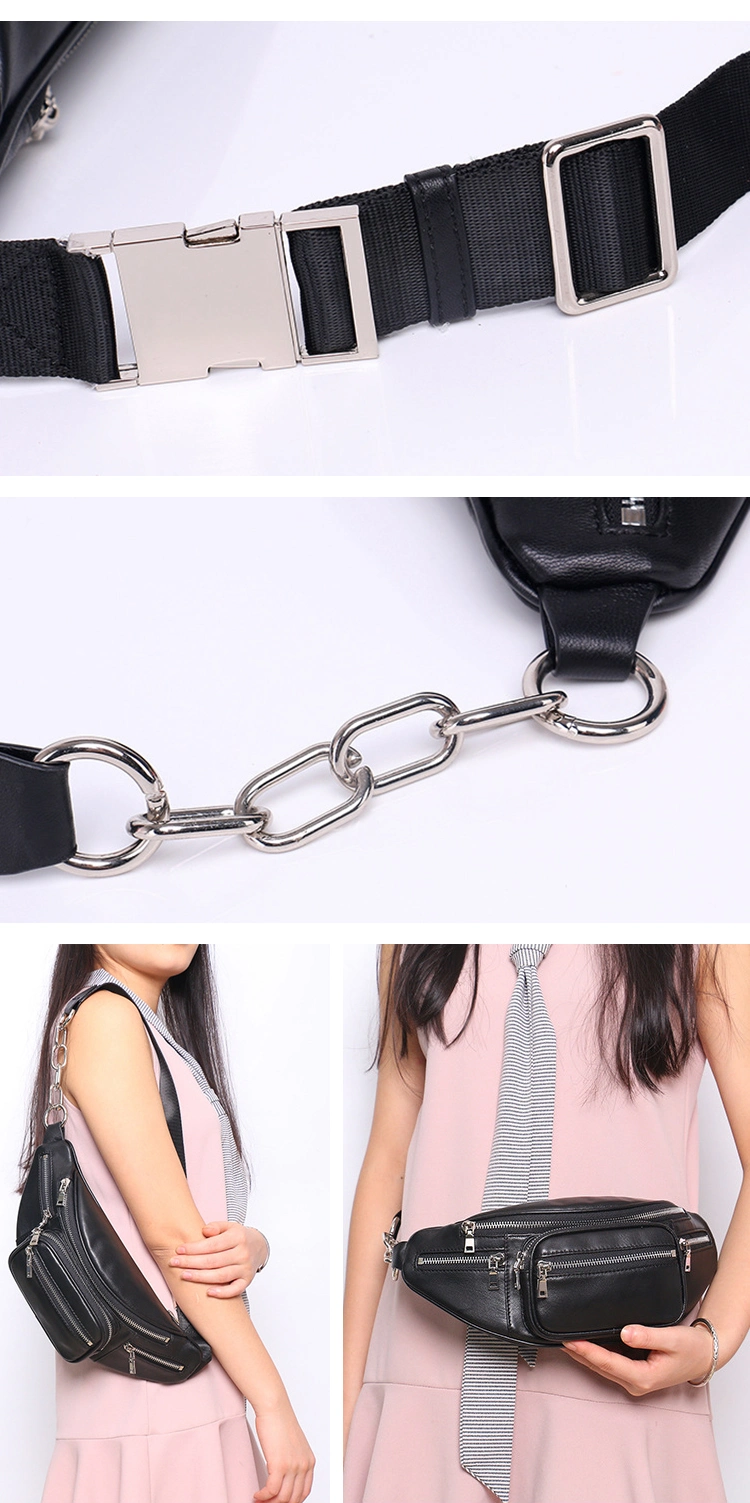 Factory Price Good Quality Soft Sheep Skin Leather Ladies Handbags Real Leather Fanny Pack for Women