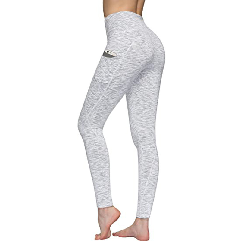 High Waist Yoga Pants with Pockets Tummy Control Workout Pants 4 Way Stretch Pocket Leggings